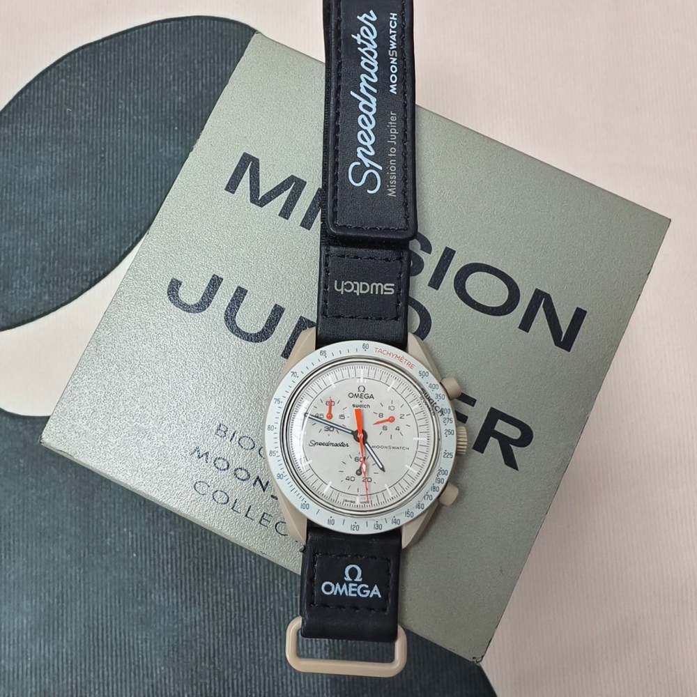 Swatch X Omega Bioceramic MoonSwatch Mission to The Jupiter Watch